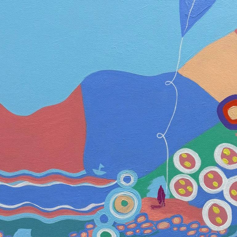 Original Abstract Expressionism Cities Mixed Media by Helen Joy Newman