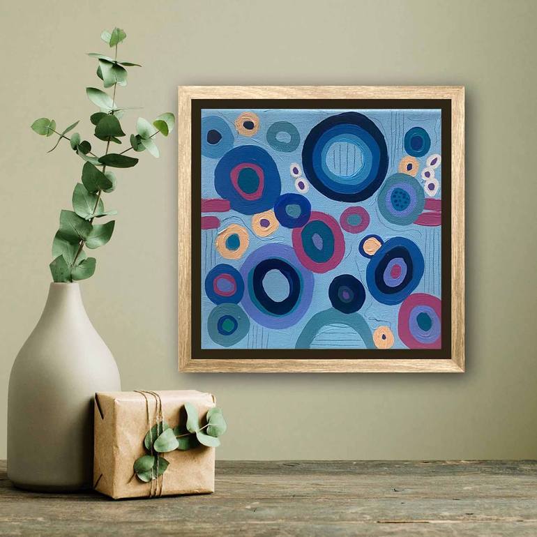 Original Pop Art Abstract Painting by Helen Joy Newman