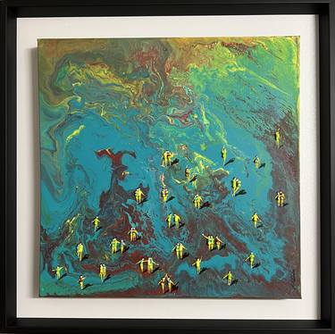 Original Abstract Expressionism People Paintings by Eka Peradze