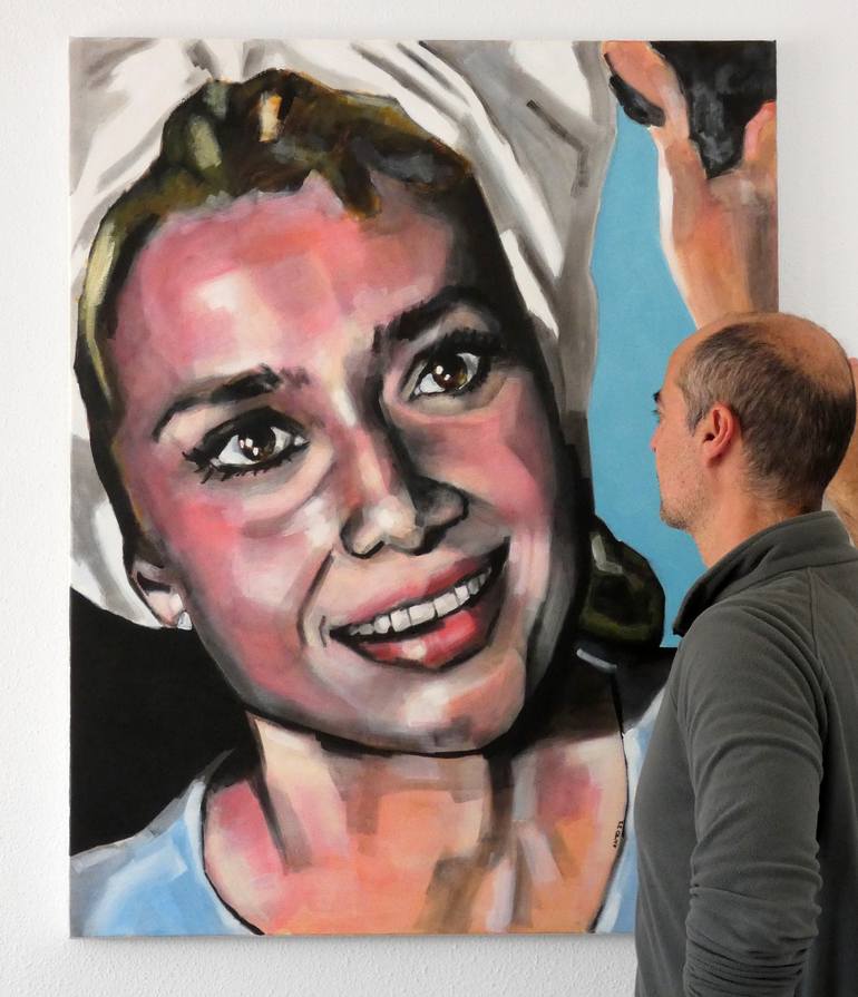 Original Portraiture Cinema Painting by Antonio Sierra Ramos