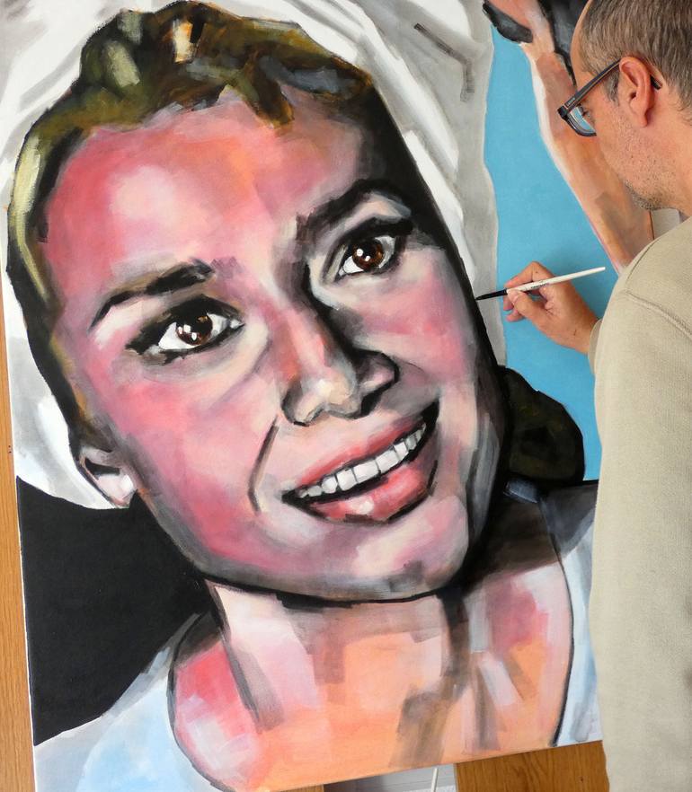 Original Portraiture Cinema Painting by Antonio Sierra Ramos
