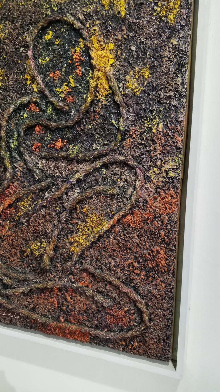 Original Abstract Expressionism Abstract Mixed Media by Boladale Ige