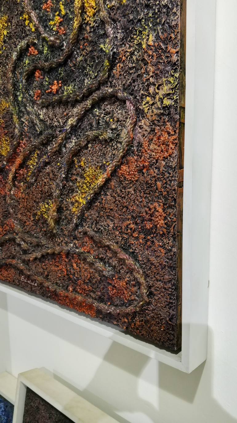 Original Abstract Expressionism Abstract Mixed Media by Boladale Ige