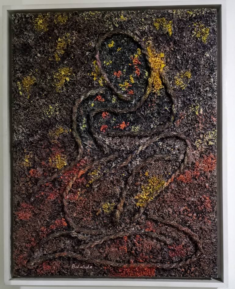Original Abstract Expressionism Abstract Mixed Media by Boladale Ige
