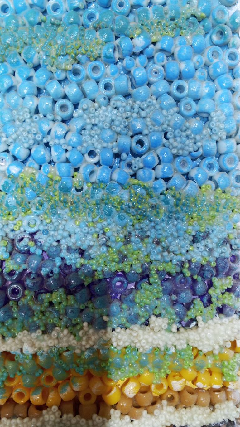 Original Abstract Landscape Mixed Media by Boladale Ige