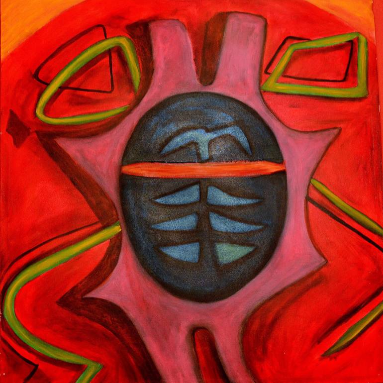 Cosmic Shield Painting by Luminous Antonio | Saatchi Art