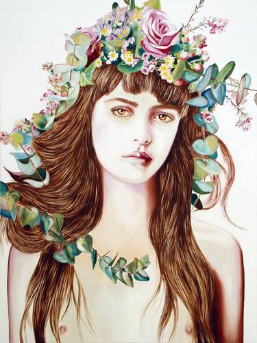 Original Realism Portrait Painting by Janine Bean