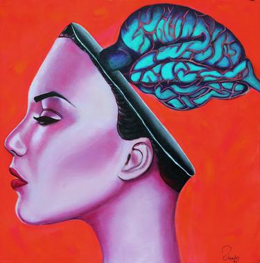 Original Conceptual People Mixed Media by Shamlee Asb