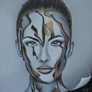 Original Abstract Women Painting by Shamlee Asb