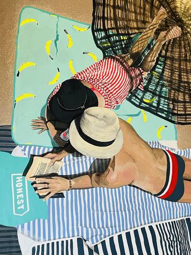 Original Realism Beach Paintings by Deniz Kozakiewicz