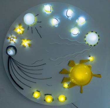 Print of Modern Light Sculpture by Joke Parmentier