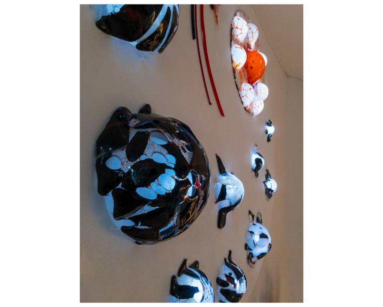 Original Modernism Light Sculpture by Joke Parmentier