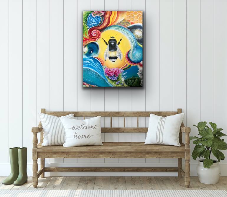 Original Abstract Expressionism Fantasy Painting by Tayla Rae