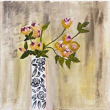 Print of Floral Paintings by Naghmana Naeem