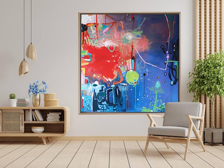 Original Abstract Painting by İlayda Uçar