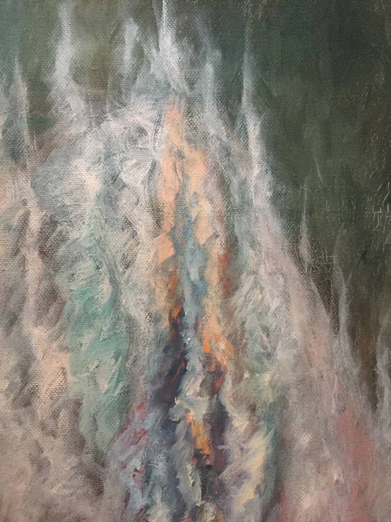 Original Modernism Abstract Painting by Elizabeth Hefty-Khoury