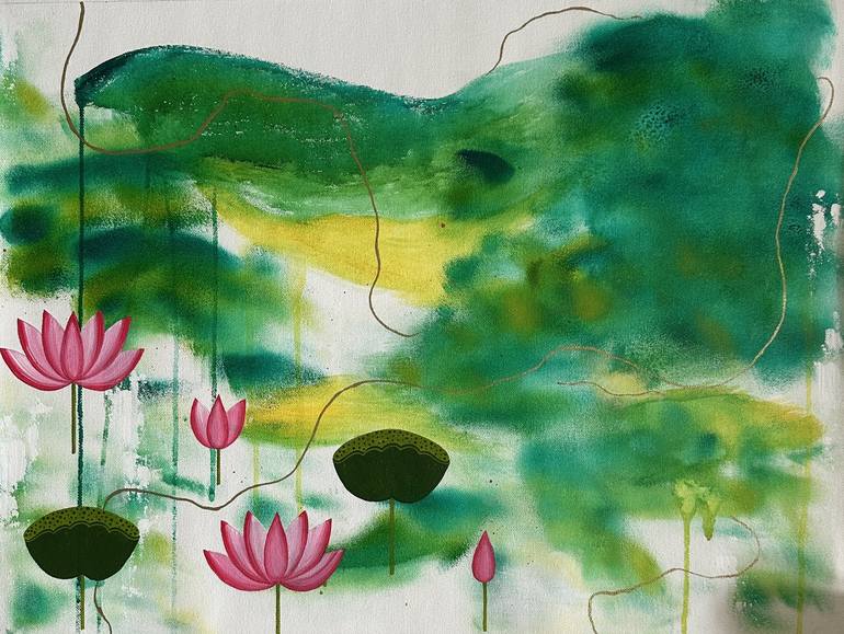 Original Abstract Expressionism Abstract Paintings by Vani Vardannagari