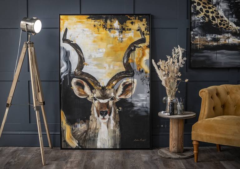 Original Abstract Animal Painting by Kate Rose