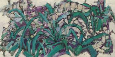 Original Abstract Garden Paintings by Norma Trimborn