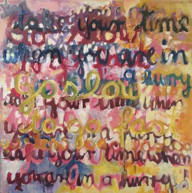 Print of Abstract Calligraphy Paintings by Norma Trimborn