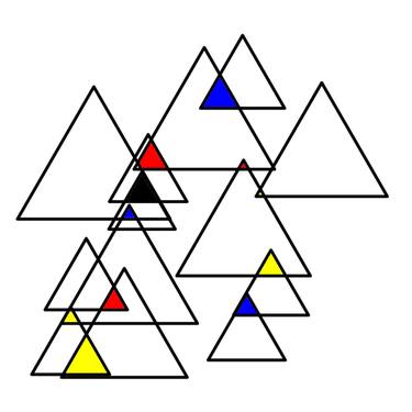 Selfsimilar Mondrian Triangles No.3 thumb