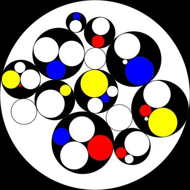 Selfsimilar Mondrian Circles No.1 thumb