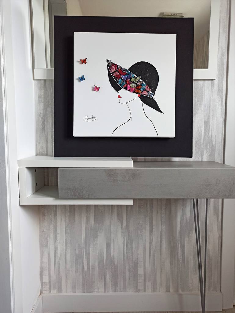 Original Art Deco Women Collage by Amelia Hernandez