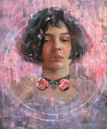 Original Impressionism Portrait Drawings by Muntean Olesea