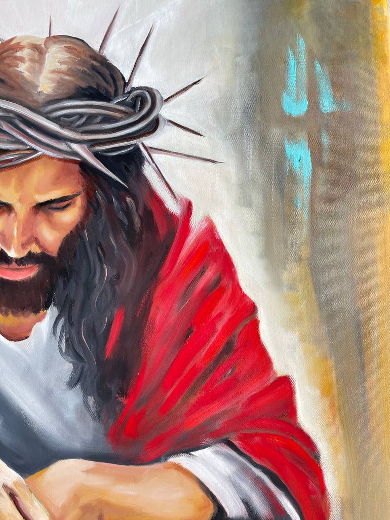 Original Figurative Religion Painting by Vicca Art