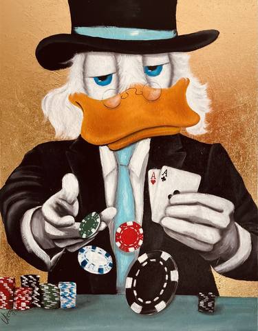Blackjack - Scrooge McDuck at the casino thumb
