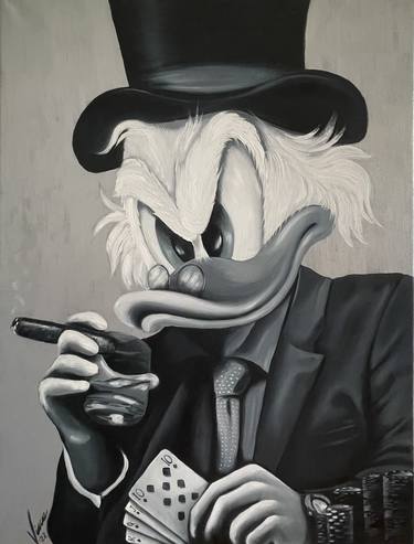 Scrooge McDuck - Hermes Painting by Artash Hakobyan