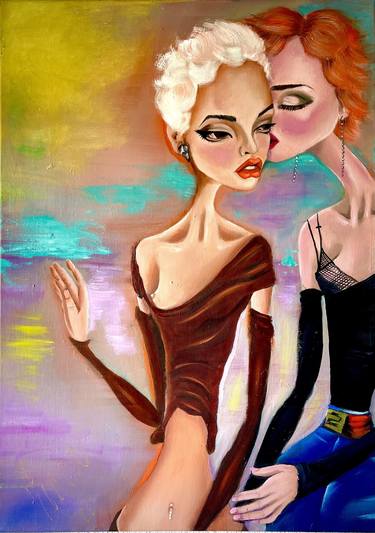 Print of Figurative Love Paintings by Vicca Art
