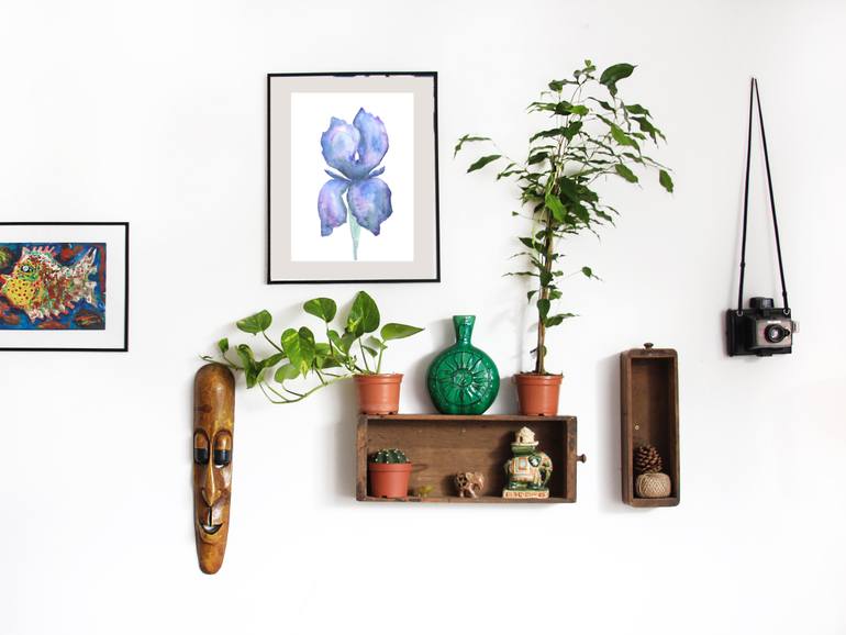 Original Expressionism Floral Painting by Katja Artsy