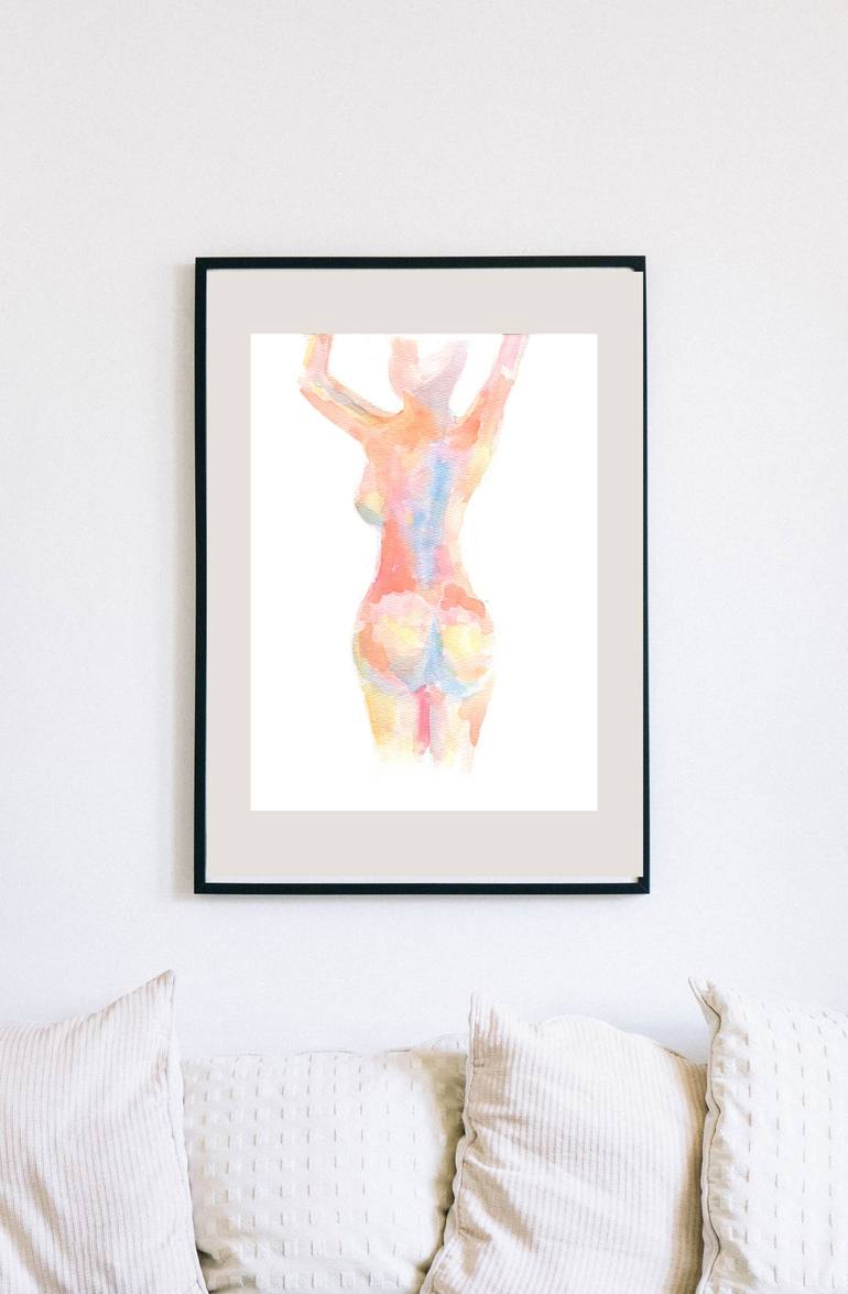 Original Conceptual Erotic Painting by Katja Artsy