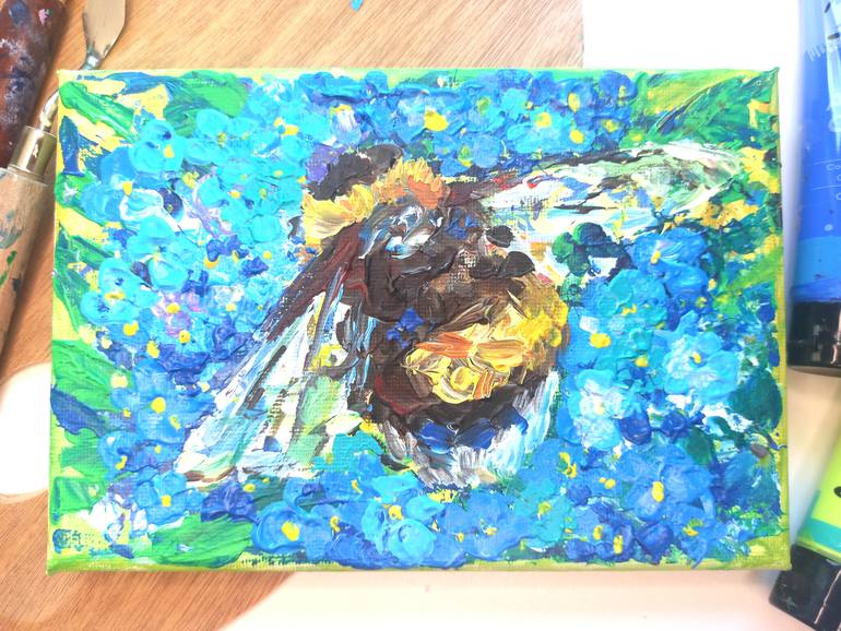 Original Expressionism Animal Painting by Katja Artsy