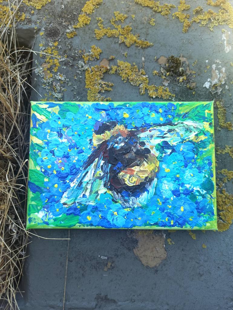 Original Expressionism Animal Painting by Katja Artsy