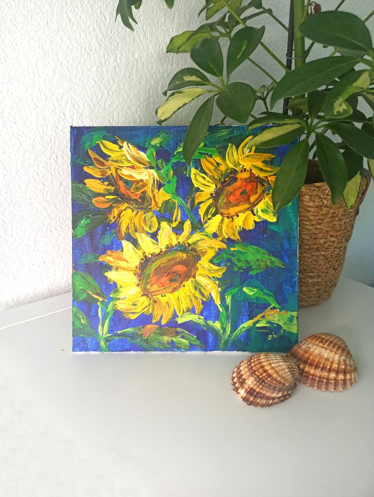 Original Floral Painting by Katja Artsy