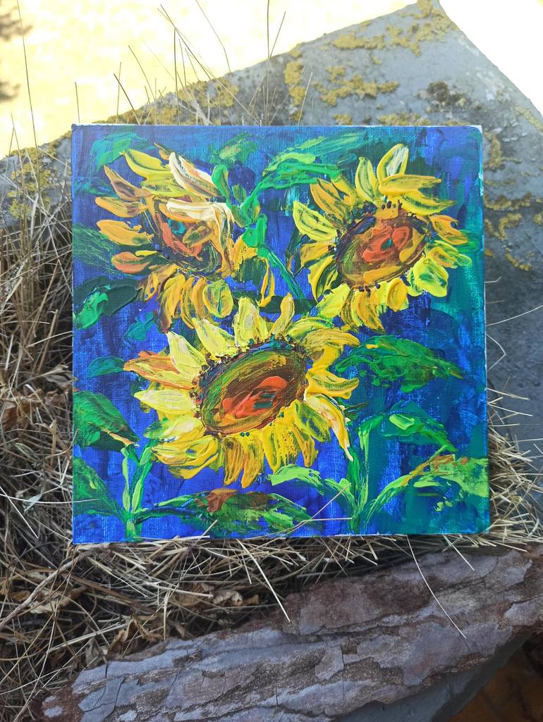 Original Floral Painting by Katja Artsy