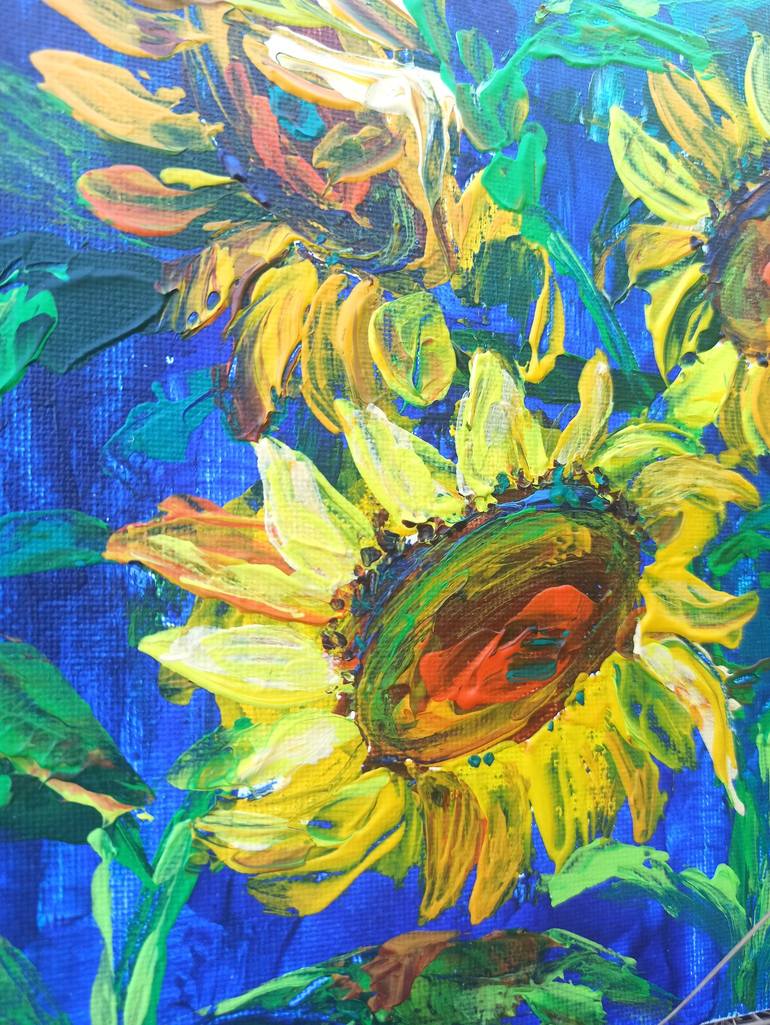 Original Floral Painting by Katja Artsy