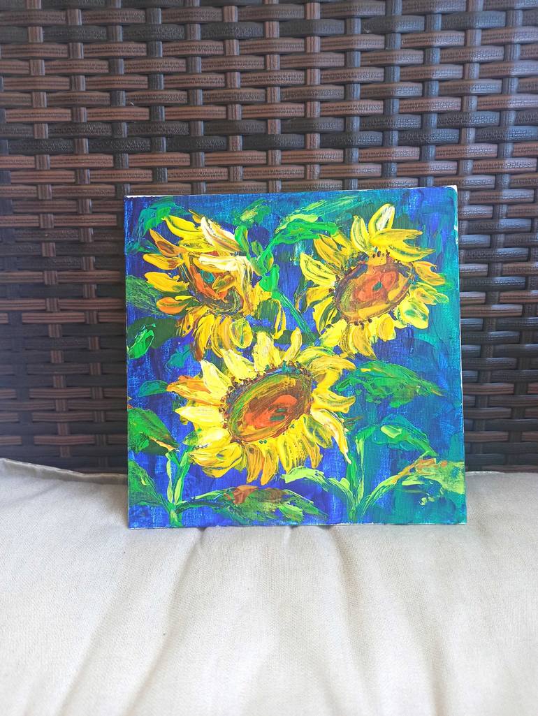 Original Floral Painting by Katja Artsy