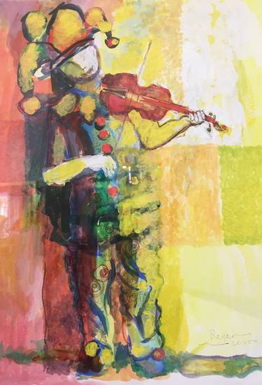 Print of Figurative Music Paintings by Hector Bejar