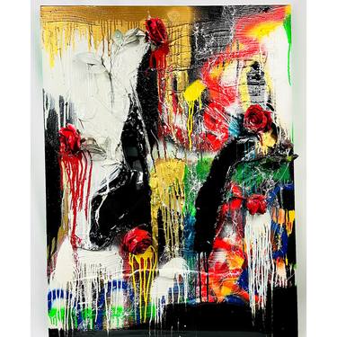 Original Abstract Expressionism Abstract Paintings by WOLF Dé ROSES