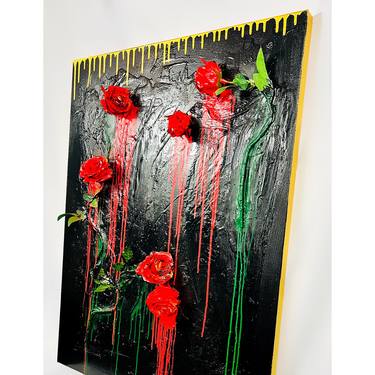 Original Abstract Expressionism Abstract Paintings by WOLF Dé ROSES