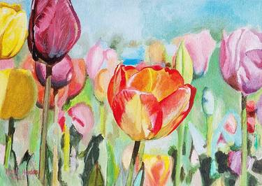Original Floral Paintings by Marli Naidoo