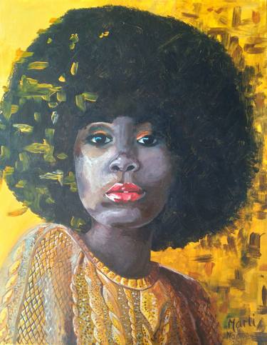 Original Expressionism Portrait Paintings by Marli Naidoo