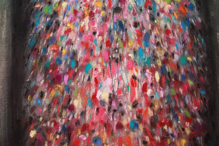 Original Abstract Expressionism Abstract Mixed Media by Beatrice Dina