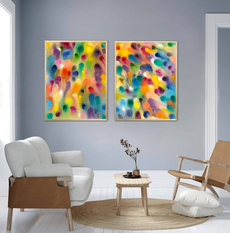 Original Abstract Expressionism Abstract Painting by Beatrice Dina