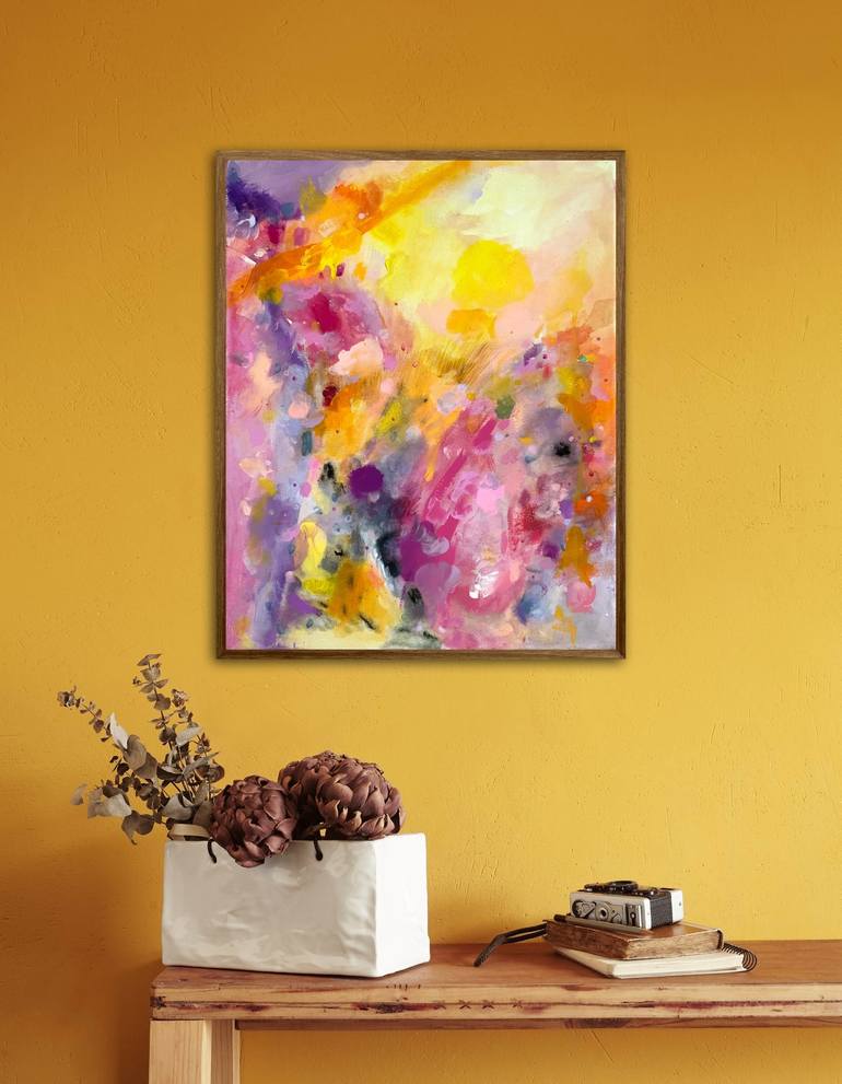 Original Abstract Expressionism Abstract Painting by Beatrice Dina