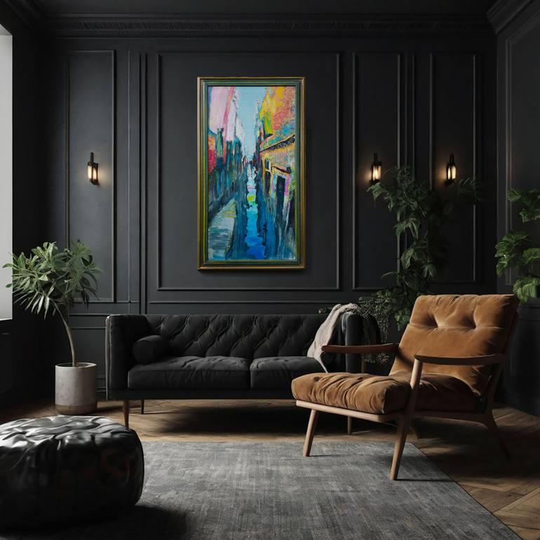 Original Conceptual Landscape Painting by Oleksandr Desiatnychuk
