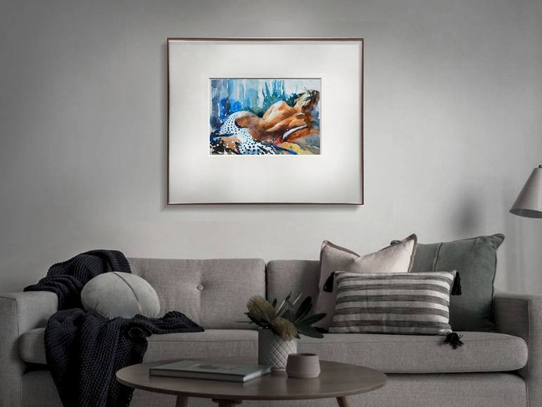 Original Realism Nude Painting by Oleksandr Desiatnychuk